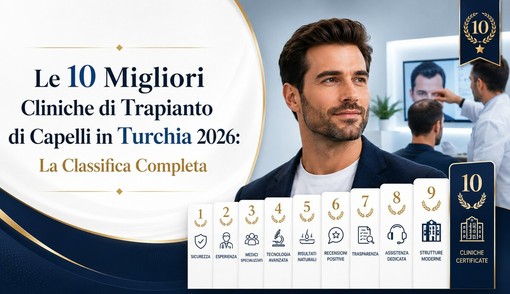 Le 10 migliori cliniche di trapianto di capelli in Turchia 2026: la classifica completa Le 10 migliori cliniche di trapianto di capelli in Turchia 2026: la classifica completa