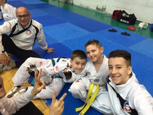 Maurice Magoni, Lorenzo Umilio (argento), Tommaso Motto e Niccolò Glave