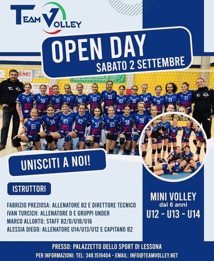 Open Day del Team Volley al Palasport di Lessona