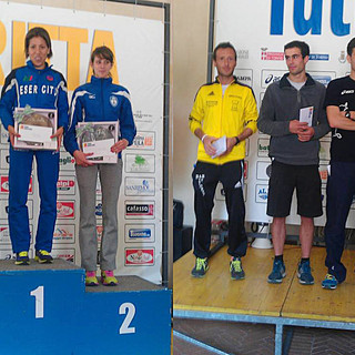 Fatna Maraoui, Valeria Roffino e Davide Cestariolli alla Tuttadritta