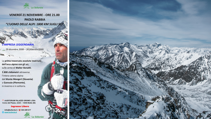 Biella, “L’uomo delle Alpi: 1800 km sugli sci”: l'incontro a Palazzo Gromo losa Biella, “L’uomo delle Alpi: 1800 km sugli sci”: l'incontro a Palazzo Gromo losa