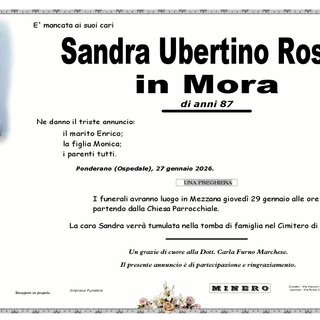 Sandra Ubertino Rosso, in Mora