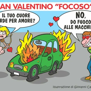 San Valentino in fiamme: a Biella Cupido sbaglia mira