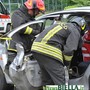 Fumo da un'auto a Oropa, intervento dei Vigili del Fuoco , foto archivio