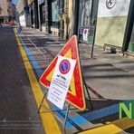 Biella, viale Matteotti: via 17 parcheggi a pagamento, spazio agli autobus