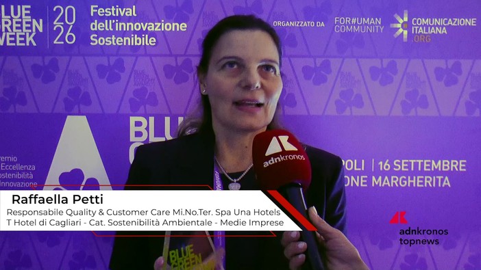 Blue Green Economy Award 2026: Patti (UNA Hotels): 'sostenibilità e competitività possono andare di pari passo'