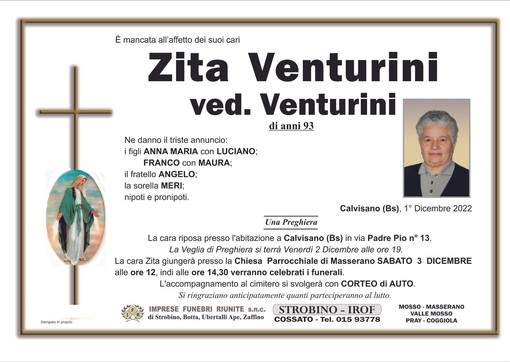 Zita Venturini, Ved. Venturini