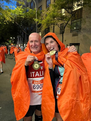 Padre e figlia biellesi alla Maratona di New York: Carlo e Sara Vineis tagliano insieme il traguardo