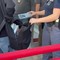 Roma, controlli di polizia con metal detector in una scuola a Tor Bella Monaca Roma, controlli di polizia con metal detector in una scuola a Tor Bella Monaca