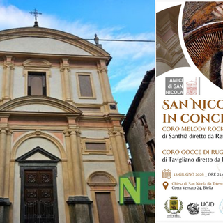 Biella, San Nicola in Concerto: appuntamento a venerdì 13 giugno