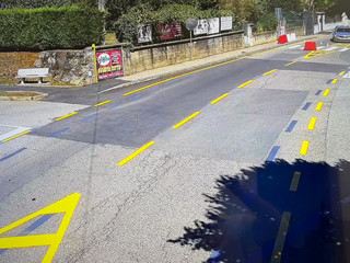 In via Frassati a Ponderano sono arrivati i dissuasori di velocità