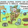 Adunata Alpini: mentre Genova conta gli ostacoli, Biella ricorda i successi - Illustrazione di Giovanni Cavallo