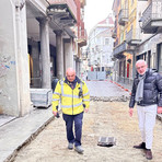 Biella, riqualificazione di via Italia: Franceschini presente al via del secondo lotto del cantiere