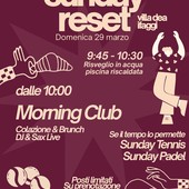 Villa Dea inaugura la primavera ai Faggi con il “Sunday Reset”