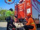 Dal Nord Ovest - Auto in un canale, Vigili del Fuoco in azione con cinque squadre Dal Nord Ovest - Auto in un canale, Vigili del Fuoco in azione con cinque squadre