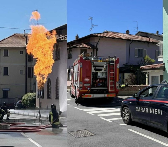 Castelletto Cervo, sovrapressione da un bombolone gpl: strada chiusa e 6 abitazioni evacuate FOTO