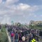 Cortei a Milano, migliaia di manifestanti invadono la tangenziale Cortei a Milano, migliaia di manifestanti invadono la tangenziale