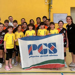 In foto, gli atleti Virtus partecipanti al Concentramento Minivolley di Lessona