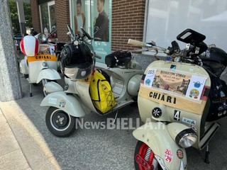 Al via i festeggiamenti per i 75 anni di Vespa Club Biella: oltre 200 i mezzi iscritti al Raduno FOTO e VIDEO Davide Finatti per newsbiella.it