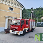 Camino in fiamme a Sagliano Micca, i Vigili del Fuoco evitano il peggio