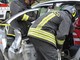 Fumo da un'auto a Oropa, intervento dei Vigili del Fuoco , foto archivio