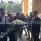 Colosseo, Giuli depone una corona di fiori per l'operaio morto Colosseo, Giuli depone una corona di fiori per l'operaio morto