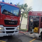 Principio d'incendio ad un mezzo della Seab, sulla Trossi arrivano i Vigili del Fuoco (foto di repertorio)