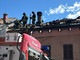 Incendio tetto a Sordevolo, in corso le operazioni di bonifica