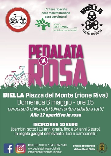 Tutti in sella, tempo permettendo. Torna la Pedalata in Rosa Tutti in sella, tempo permettendo. Torna la Pedalata in Rosa