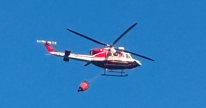 Domate le fiamme alle Piane di Montesinaro, in corso le operazioni di bonifica Domate le fiamme alle Piane di Montesinaro, in corso le operazioni di bonifica