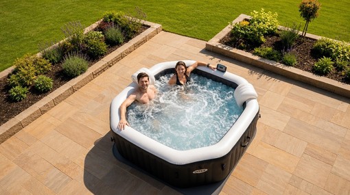 Una jacuzzi sul terrazzo spendendo meno di un weekend alle terme Una jacuzzi sul terrazzo spendendo meno di un weekend alle terme