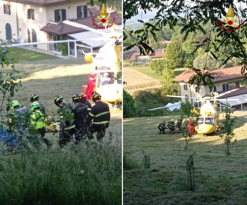 Muzzano, si ribalta trattore tagliaerba: uomo elitrasportato al CTO di Torino Muzzano, si ribalta trattore tagliaerba: uomo elitrasportato al CTO di Torino