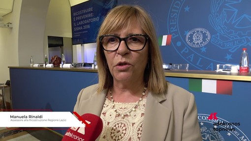 Rapporto Sisma 2016, Rinaldi: "Avviata ricostruzione privata e restituite case nel Lazio"