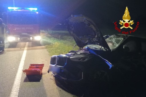 Scontro tra auto e trattore a Buronzo Scontro tra auto e trattore a Buronzo