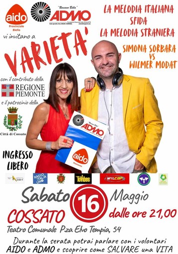 A Cossato “ADMO e AIDO in Tour”, una serata dedicata alla donazione di organi e midollo
