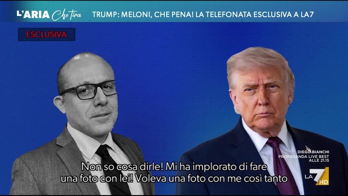 L'attacco di Trump a Meloni, l'audio originale della telefonata
