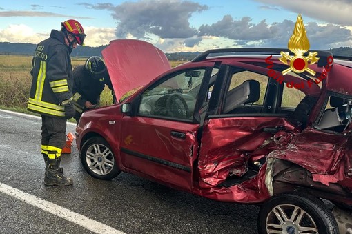 Scontro tra due mezzi a Crescentino, feriti soccorsi dal 118