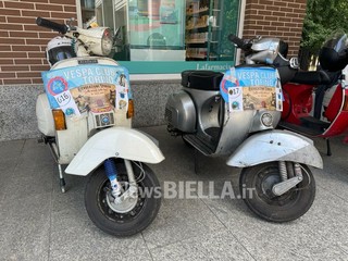 Al via i festeggiamenti per i 75 anni di Vespa Club Biella: oltre 200 i mezzi iscritti al Raduno FOTO e VIDEO Davide Finatti per newsbiella.it