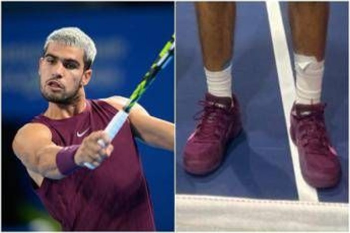 Alcaraz ancora infortunato? La fasciatura 'sospetta' al Six Kings Slam Alcaraz ancora infortunato? La fasciatura 'sospetta' al Six Kings Slam