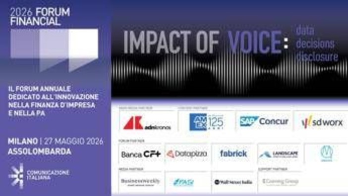 Finanza, in arrivo a Milano sesta edizione di Financial Forum