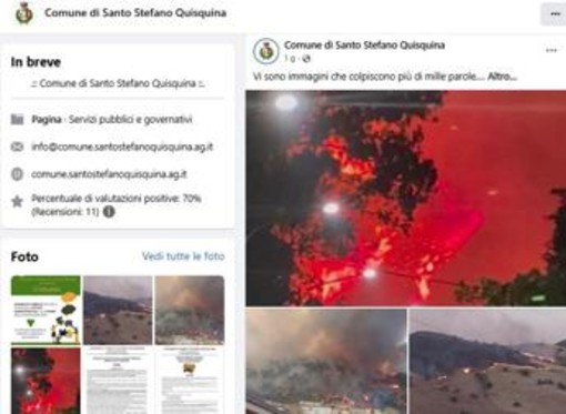 Agrigento, vasto incendio raggiunge centro abitato di Santo Stefano Quisquina: evacuate decine di case Agrigento, vasto incendio raggiunge centro abitato di Santo Stefano Quisquina: evacuate decine di case