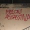 'Meloni assassina', scritta choc in centro a Castiglioncello 'Meloni assassina', scritta choc in centro a Castiglioncello