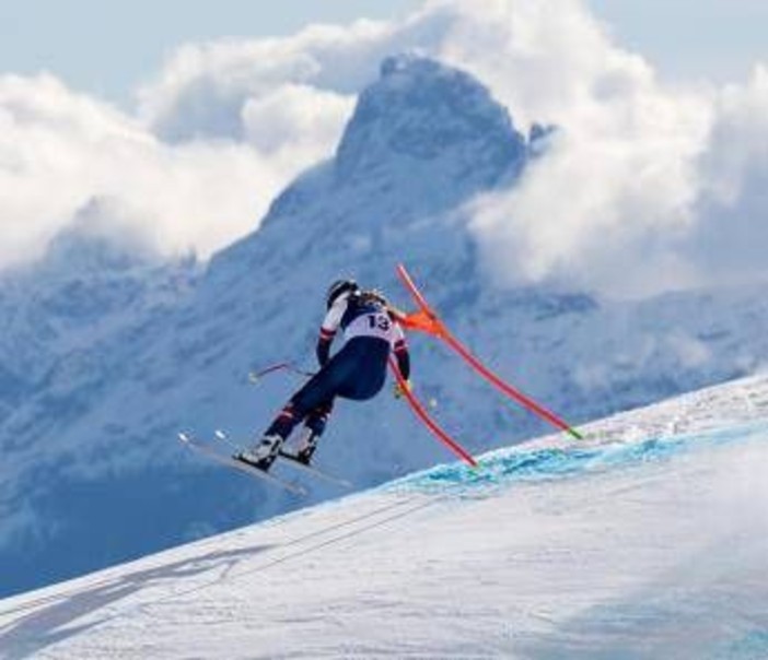Vonn, caduta e infortunio in discesa: operata alla gamba sinistra. La foto spiega l'incidente