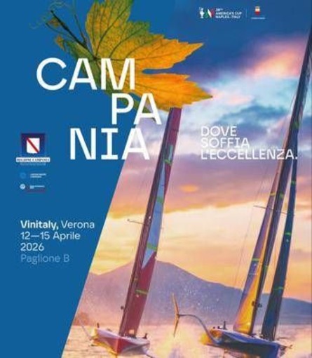 Vinitaly, la Campania protagonista con 170 aziende e uno sguardo all’America’s Cup 2027 Vinitaly, la Campania protagonista con 170 aziende e uno sguardo all’America’s Cup 2027
