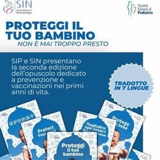 Vaccini, da pediatri e neonatologi opuscolo per genitori 'Proteggi il tuo bambino'