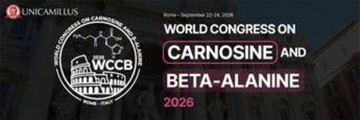 Wccb, all’UniCamillus congresso sul ruolo delle piccole molecole su invecchiamento e sport Wccb, all’UniCamillus congresso sul ruolo delle piccole molecole su invecchiamento e sport