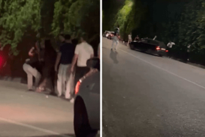 Taormina, auto a tutta velocità su giovani fuori da una discoteca - Il video Taormina, auto a tutta velocità su giovani fuori da una discoteca - Il video