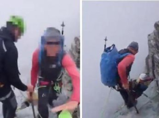 "Spostati, idiota": insulti e spinte sulle vetta a 3000 metri