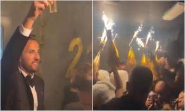 Harry Kane festeggia il Pallone d’Oro, ma le bottiglie con le scintille fanno discutere: sui social torna l’ombra di Crans-Montana Harry Kane festeggia il Pallone d’Oro, ma le bottiglie con le scintille fanno discutere: sui social torna l’ombra di Crans-Montana