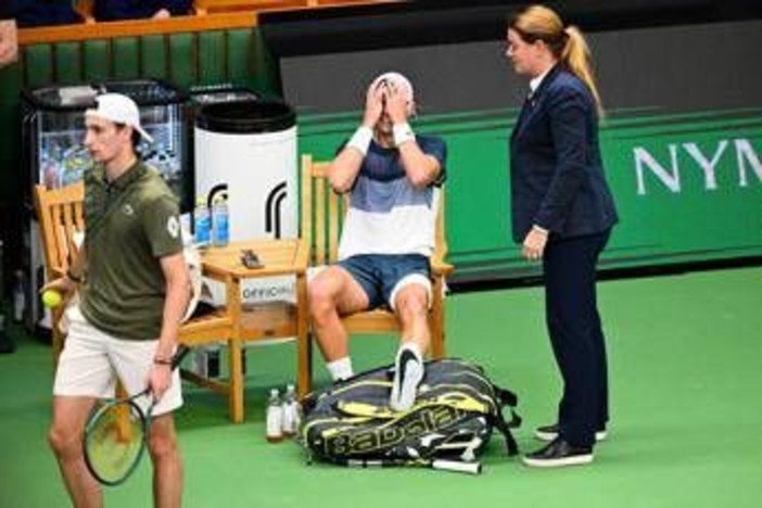 Rune, lacrime a Stoccolma: abbandona il campo per la rottura del tendine d'Achille Rune, lacrime a Stoccolma: abbandona il campo per la rottura del tendine d'Achille